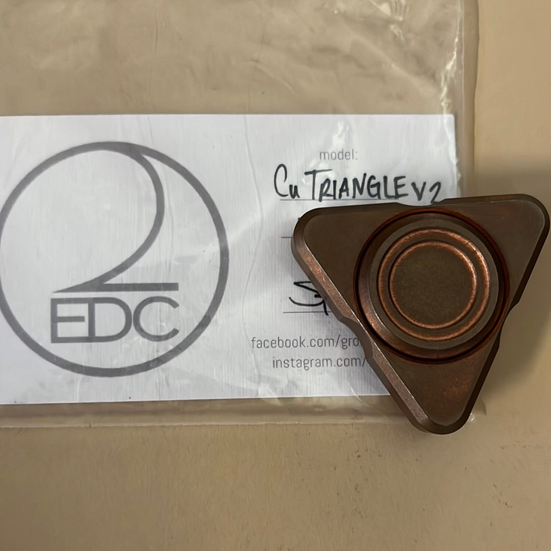 Twoedc - triangle - Cu - V2 - Fidget spinner