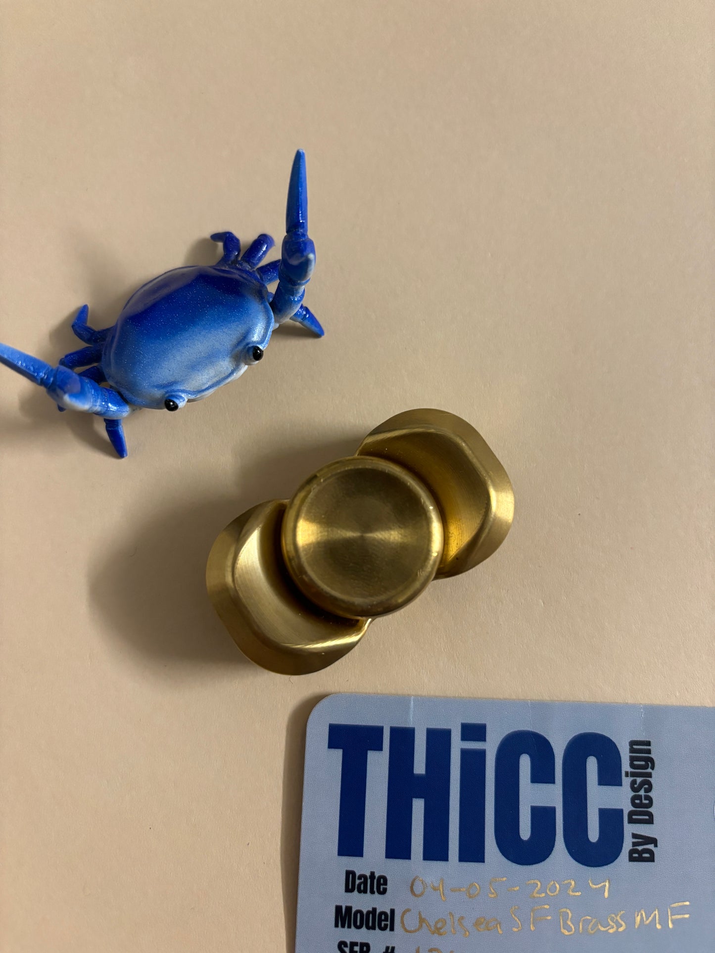 Indy Thicc - chelsea brass - fidget spinner - fidget toy