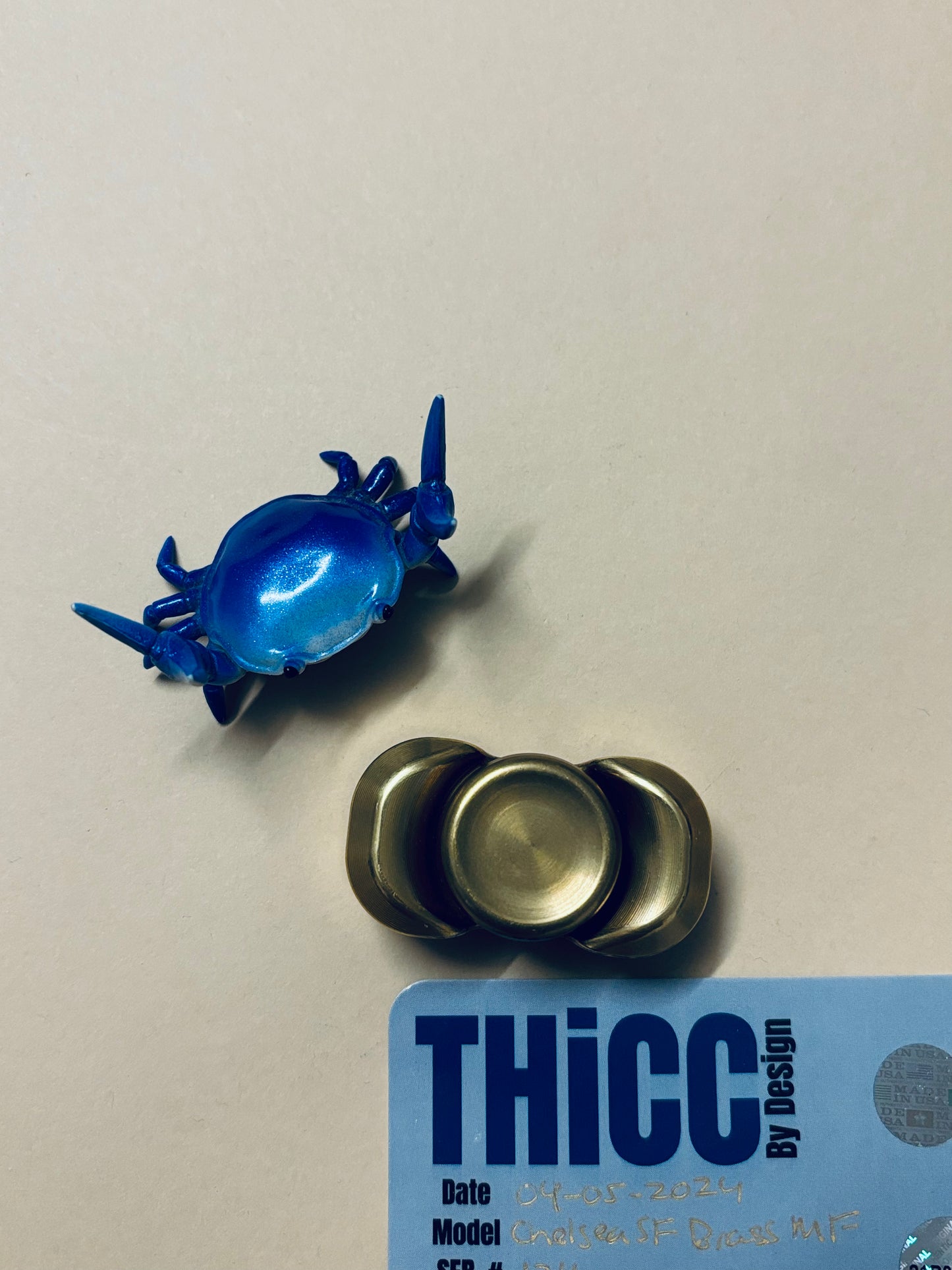 Indy Thicc - chelsea brass mf - fidget spinner - fidget toy