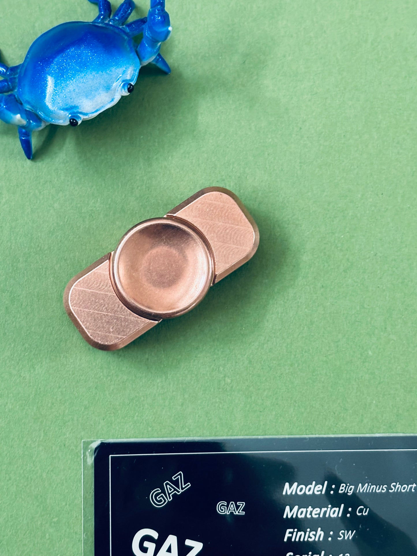 GAZ EDC  - GAZ Big Minus Short- copper fidget spinner - fidget toy