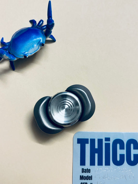 Indy Thicc - chelsea M titanium - fidget spinner - fidget toy