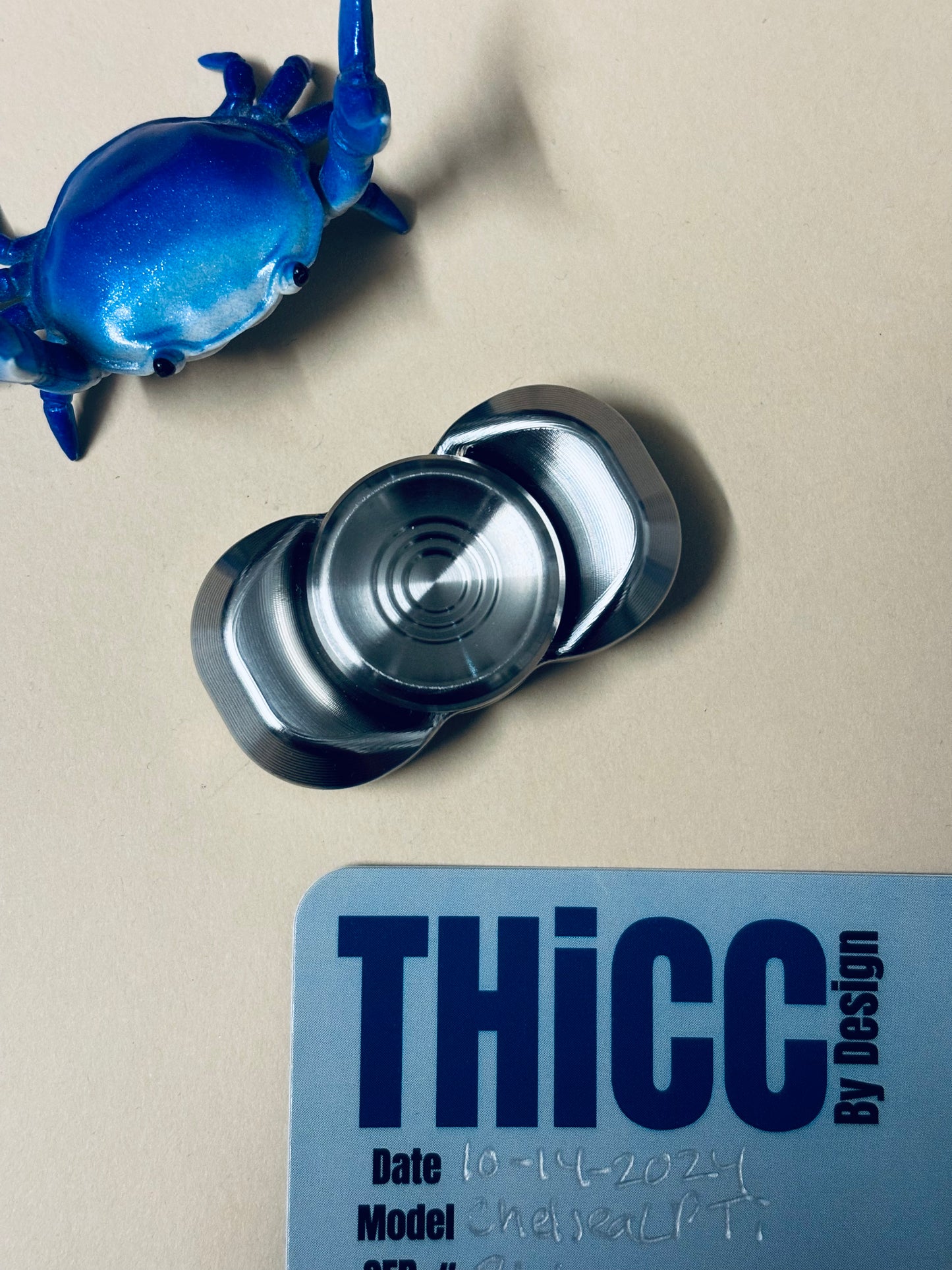 Indy Thicc - chelsea LP titanium - fidget spinner - fidget toy