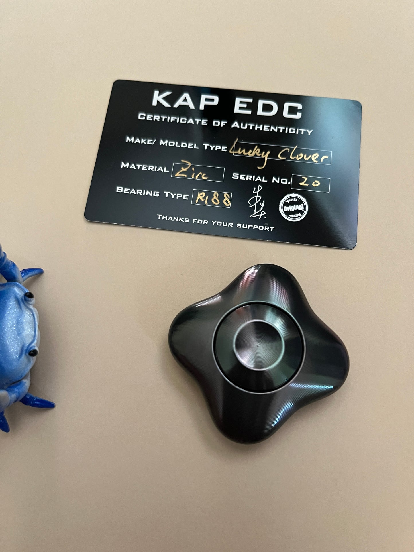 KAP - lucky clover (zirc) spinner - fidget toy