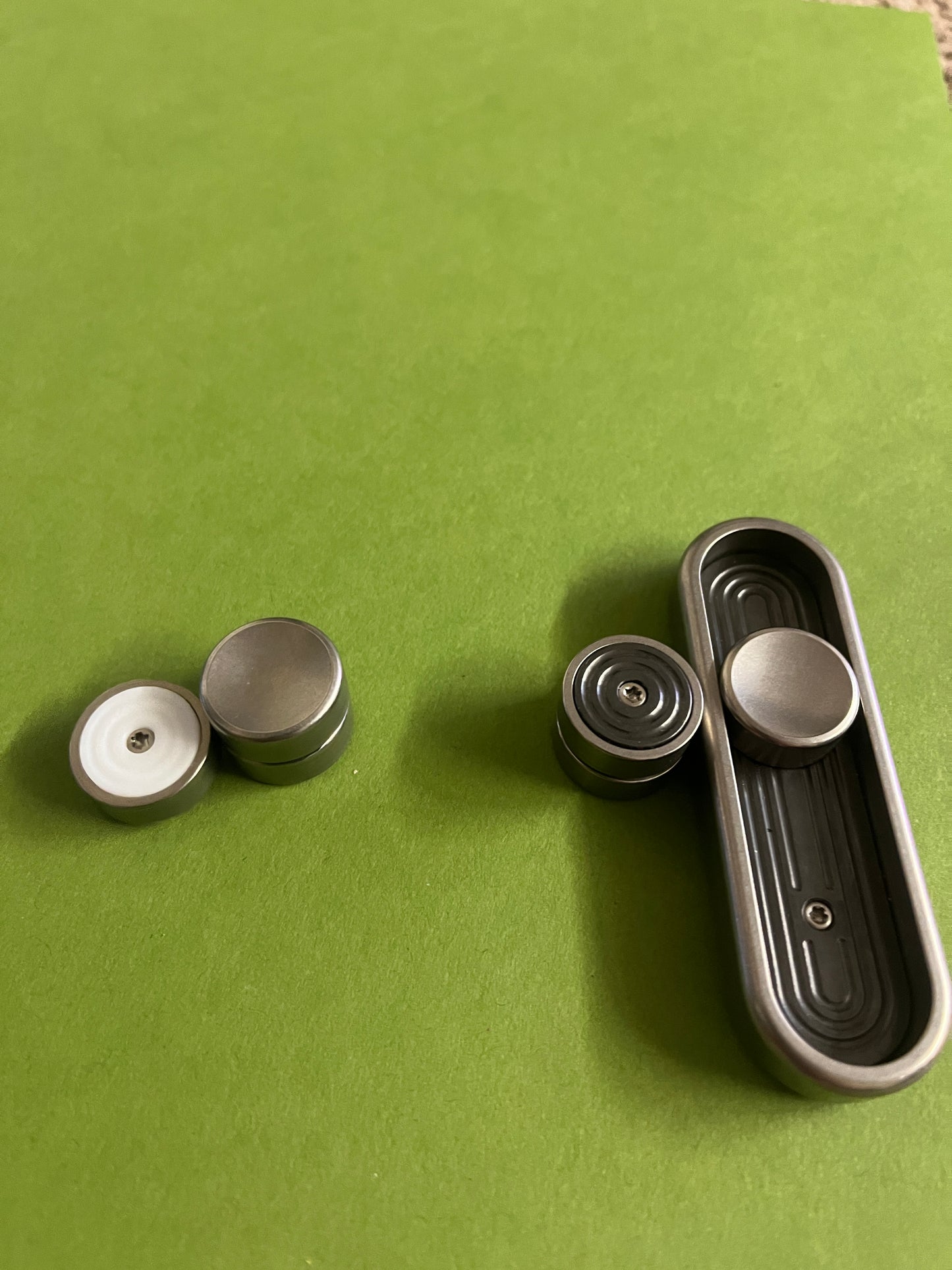 Magnus trio - ti with - zirc plate + additional set of buttons - slider - fidget toy