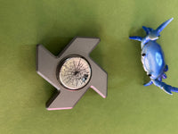 Damned design - warpig - tungsten with ss button - fidget spinner - Fidget toy