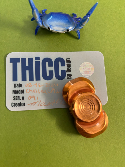 Indy Thicc - chelsea LP Copper (Cu) - fidget spinner - fidget toy