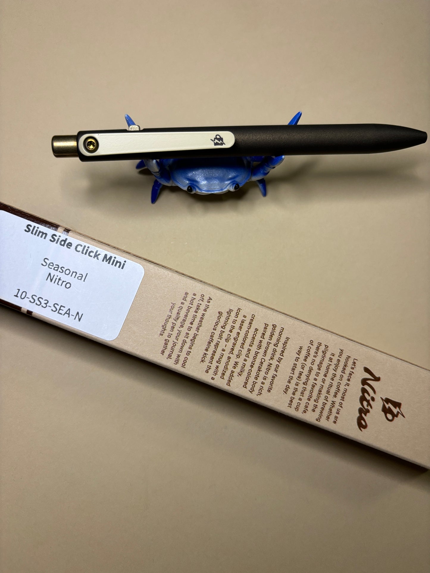 Tactile Turn Nitro - slim side click mini - bolt action pen - edc