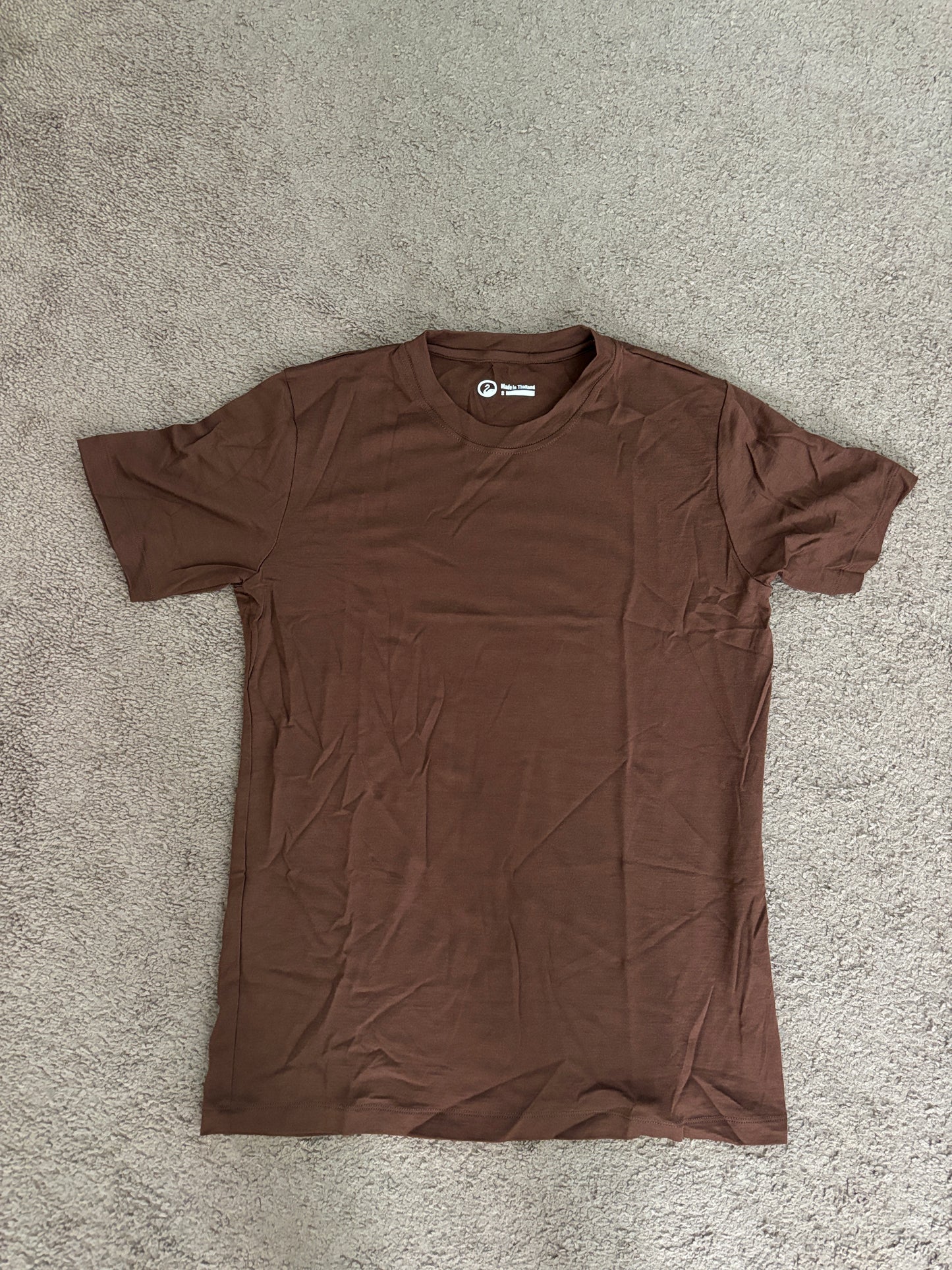 Outlier wool tshirt - small - brown