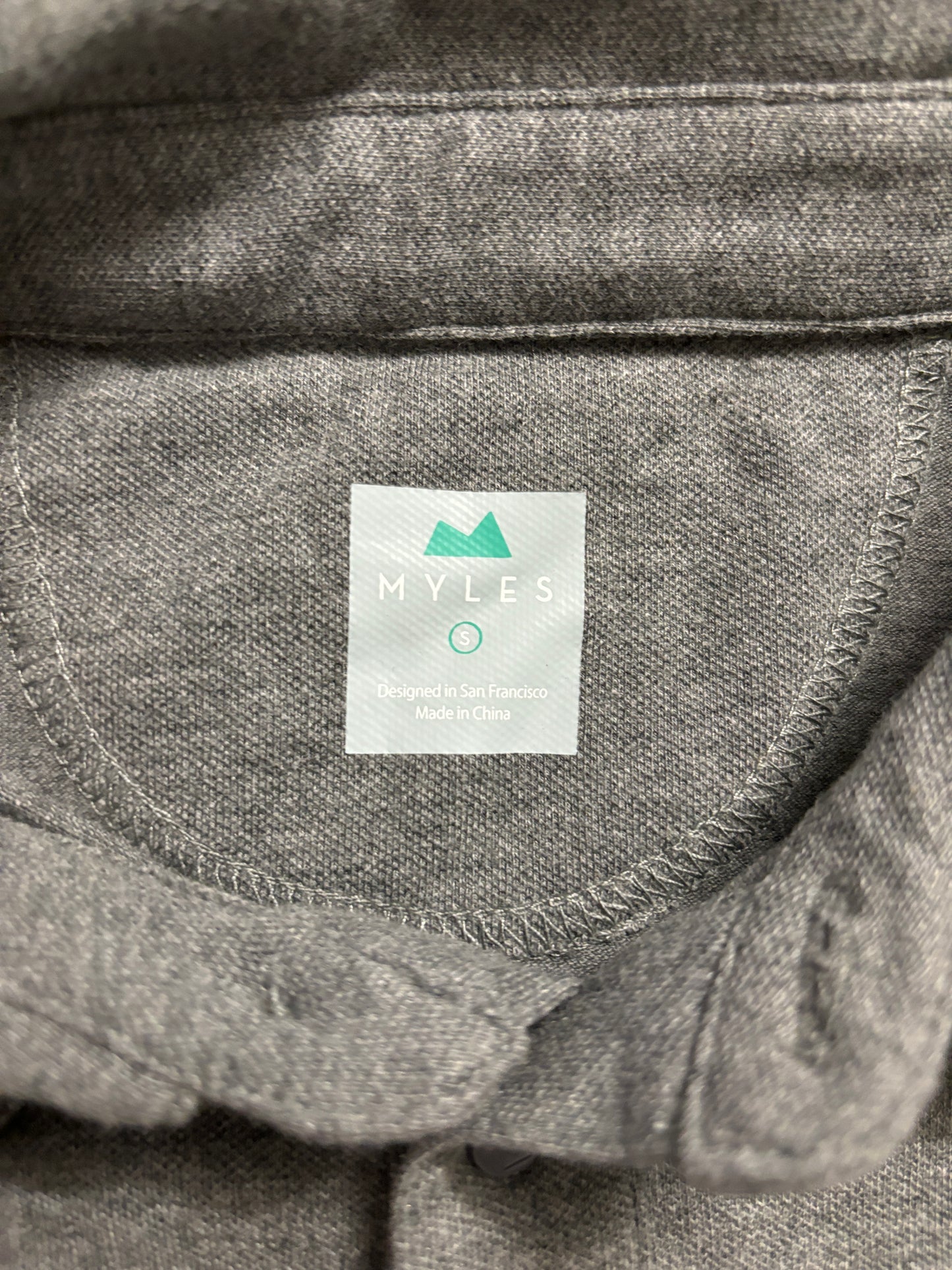 Myles Apparel -  polo - gray - small