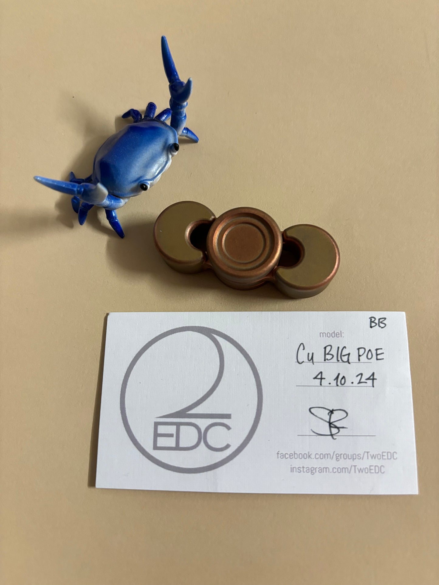 Twoedc - big Poe - copper - Fidget spinner