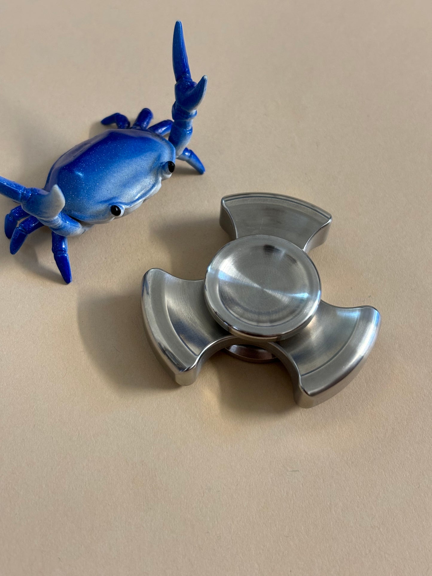 Rotablade - tri stubby - stainless steel - fidget spinner - fidget toy