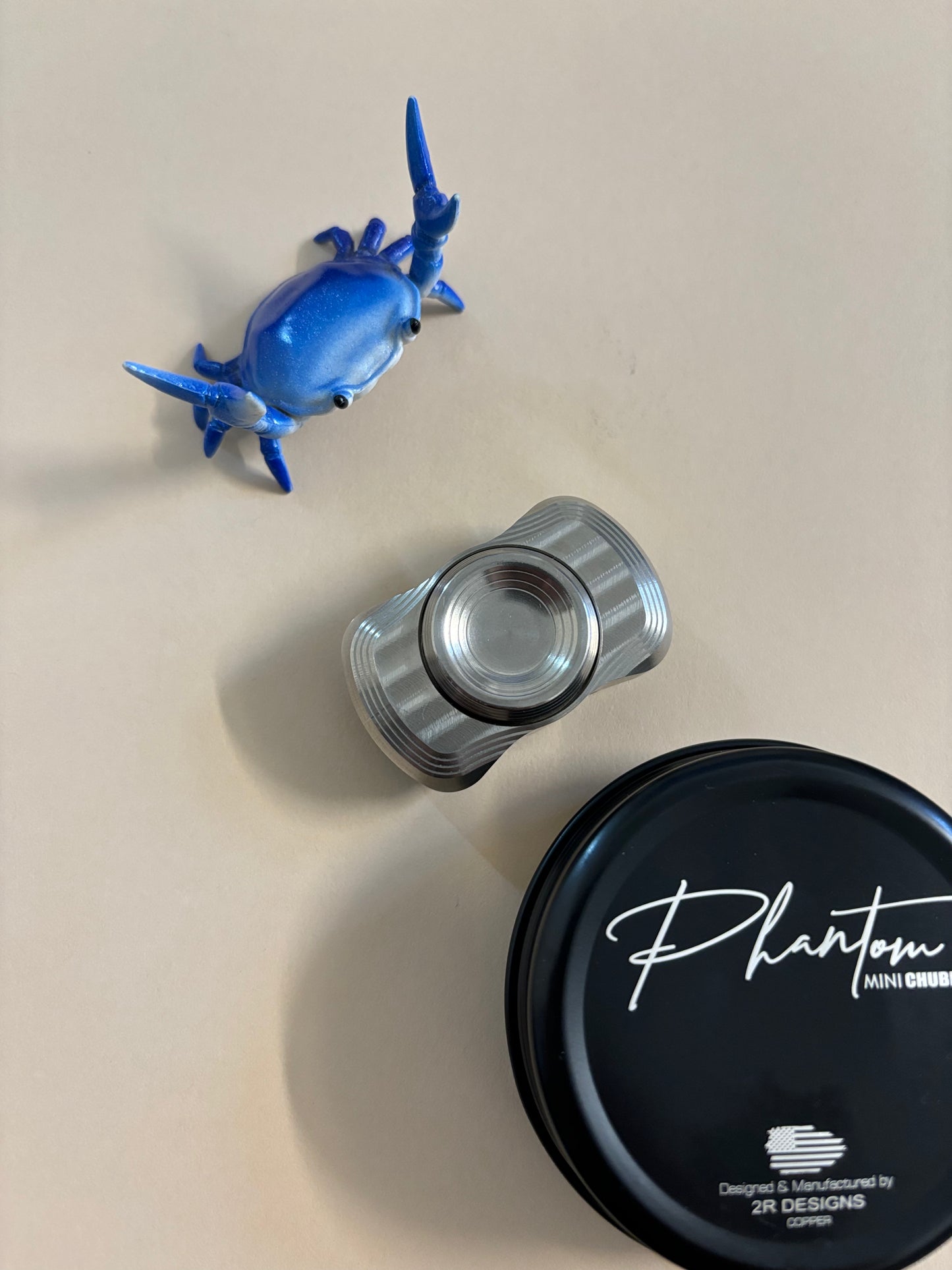 2R phantom mini chubby - Titanium  - fidget spinner /  fidget toy