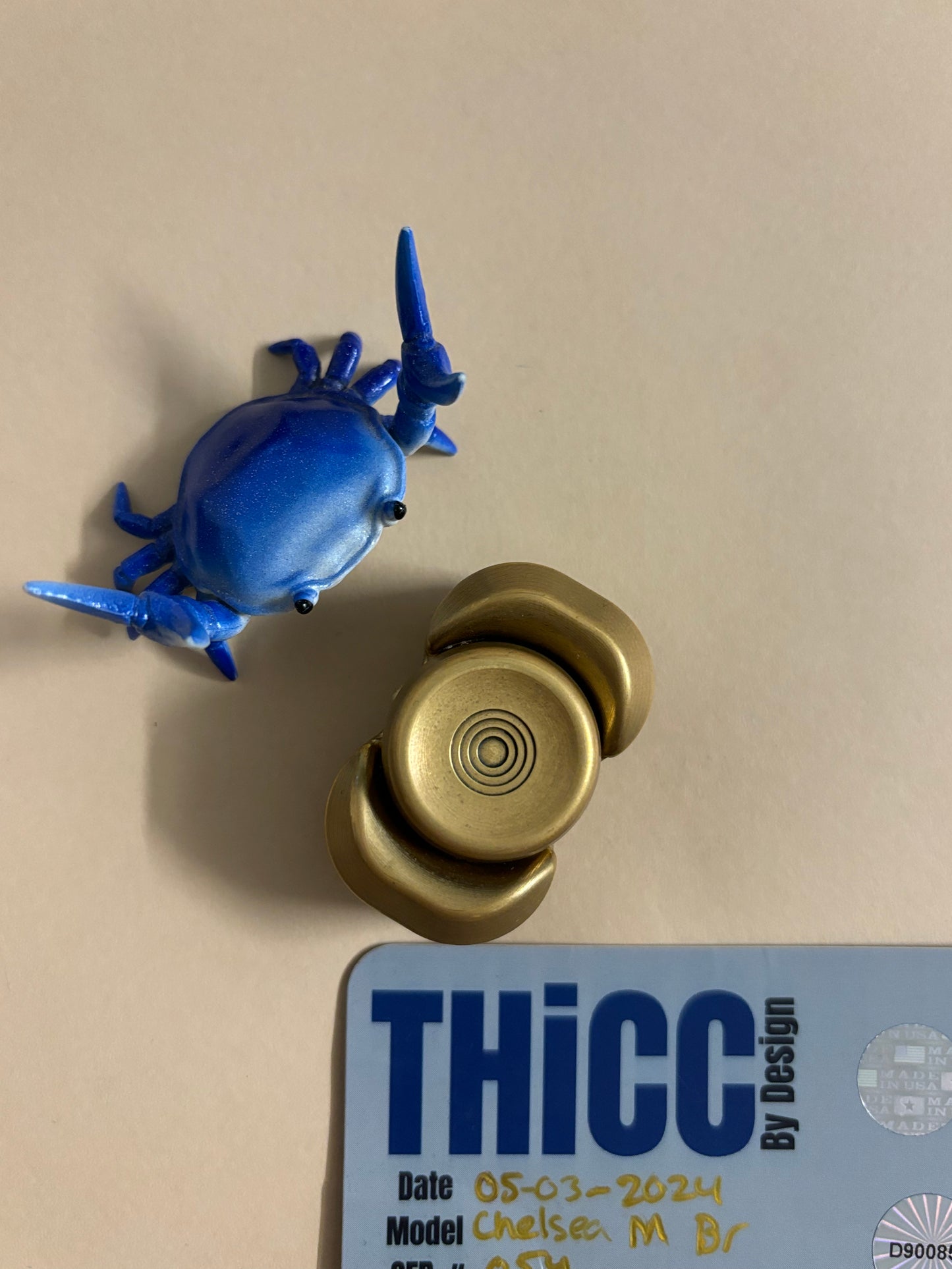 Indy Thicc - chelsea m brass - fidget spinner - fidget toy