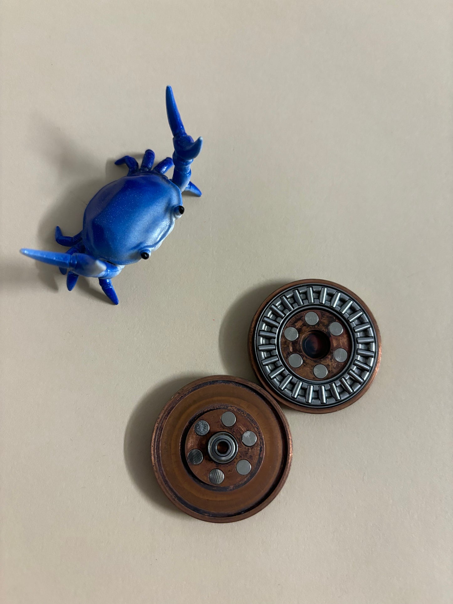 njthandpower NJT - antique copper Ulte haptic coin - fidget toy