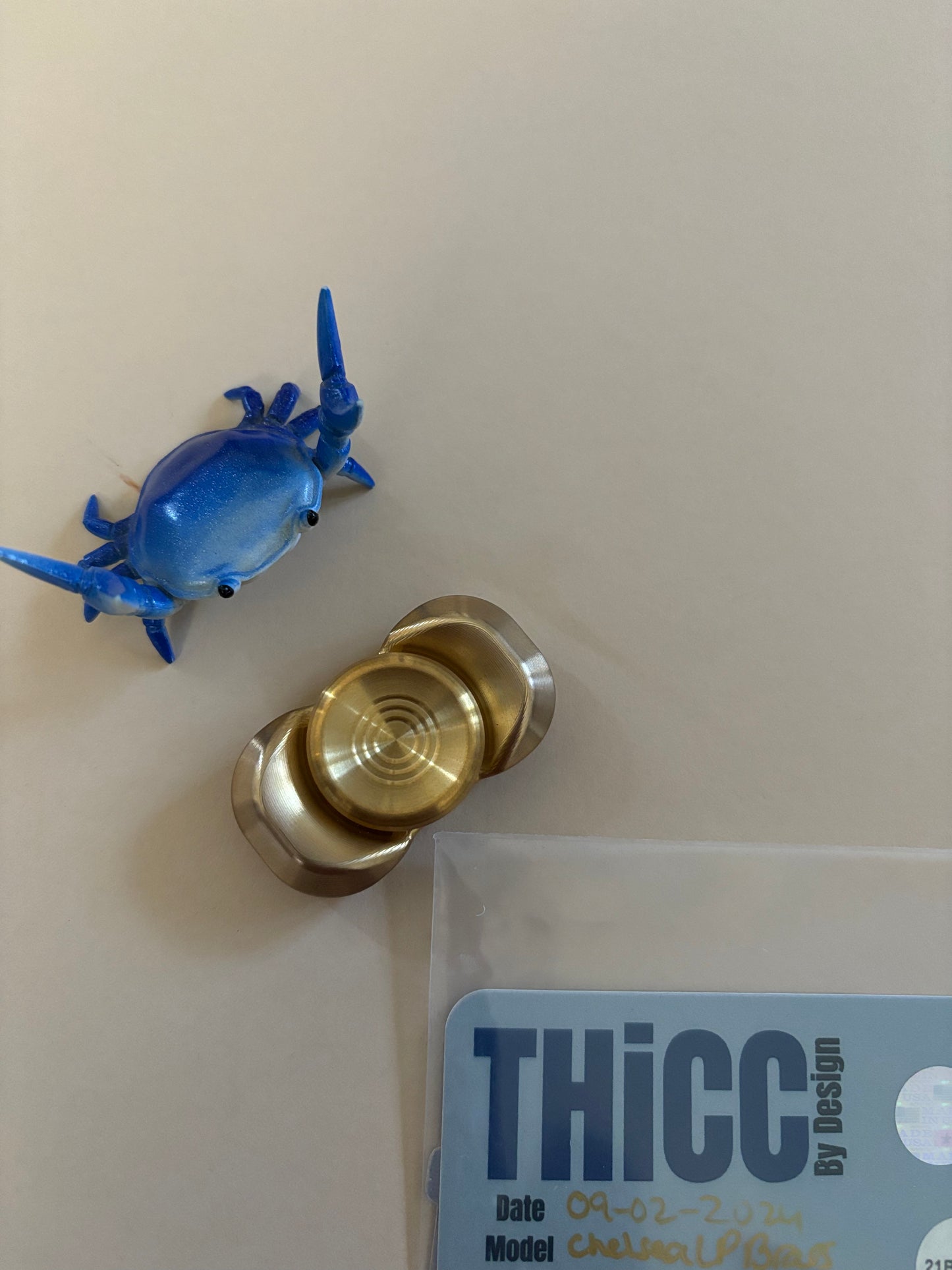 Indy Thicc - chelsea LP (brass) - fidget spinner - fidget toy