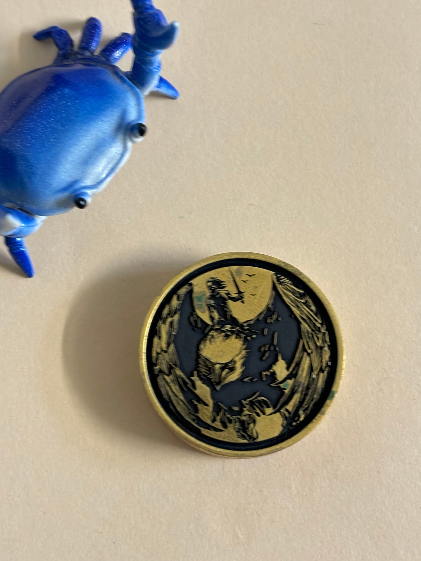 Umburry - bronze midsize - haptic coin - fidget toy