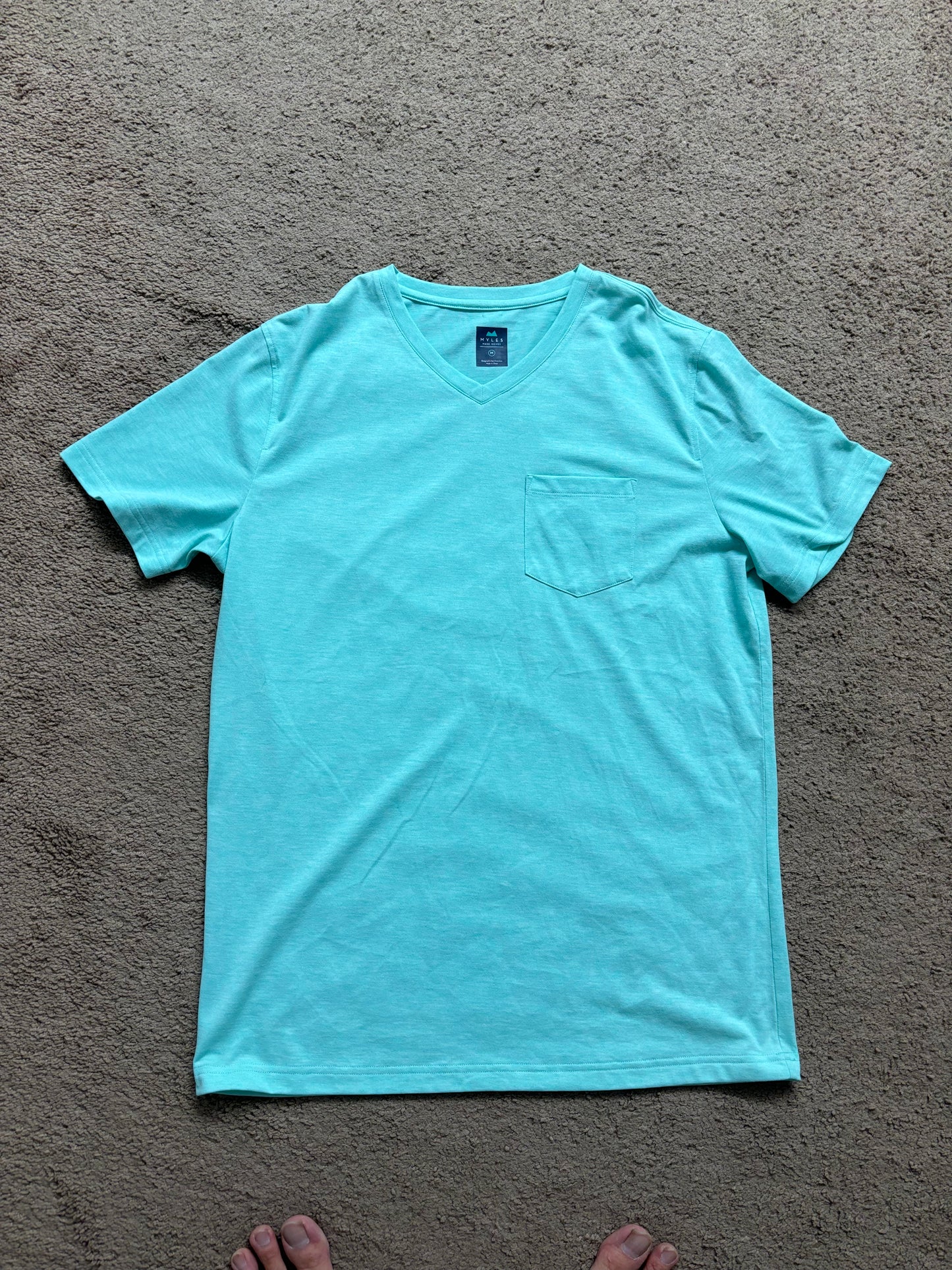 Myles Apparel -  v-neck - mint - small