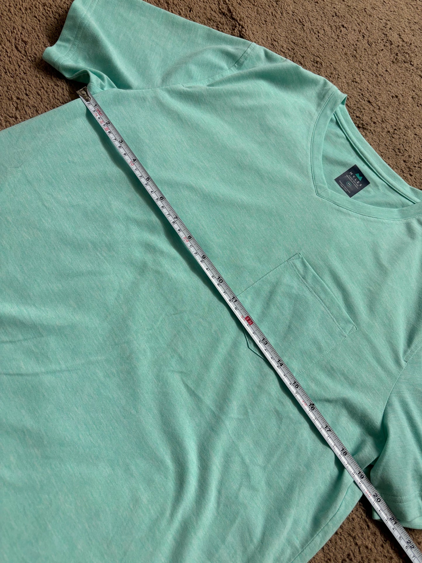 Myles Apparel -  v-neck - mint - small