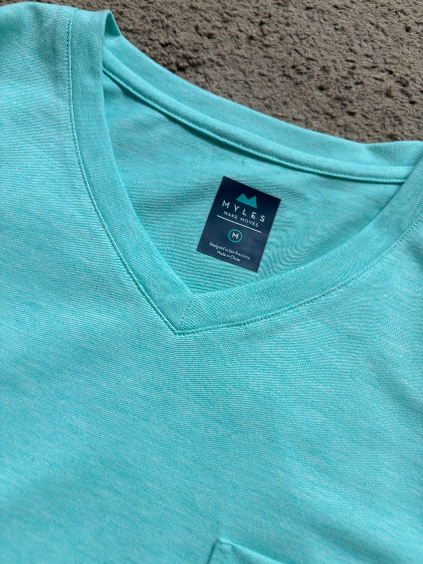 Myles Apparel -  v-neck - mint - small