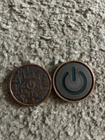 Umburry retro gamer copper haptic coin fidget toy Plants