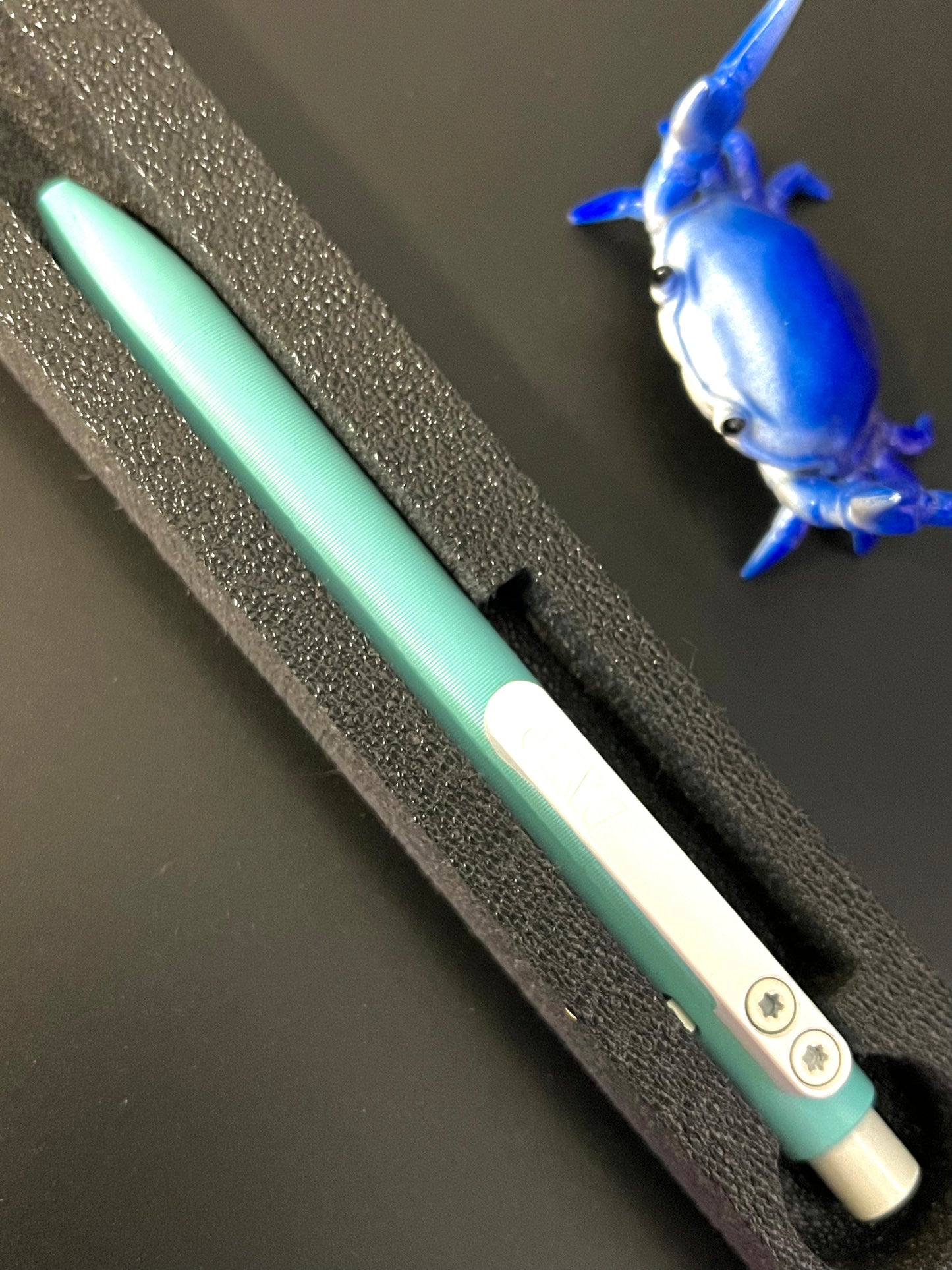 Tactile Turn JRW - tiffany blue - side click mini - bolt action pen - edc