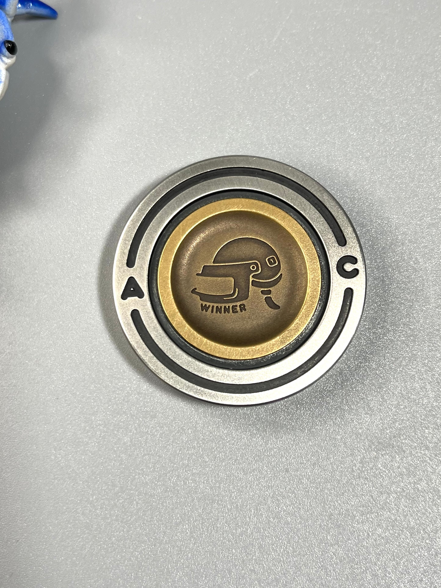 ACEDC - chicken dinner haptic coin - fidget toy